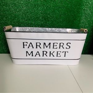 Farmers Market rustic container cottage chic